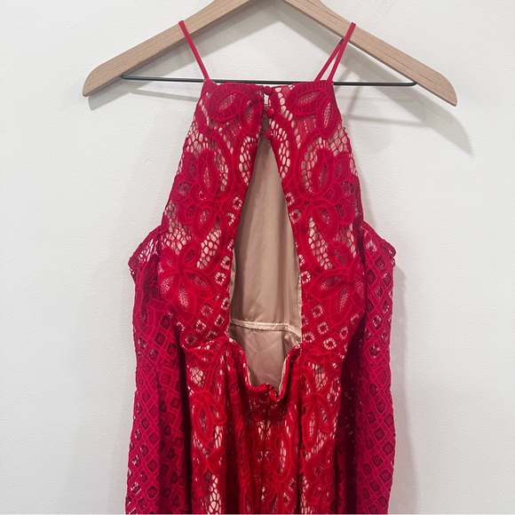 Bardot Saffron Red Mini Dress Size Small US 6 EUR 38 - Picture 8 of 15